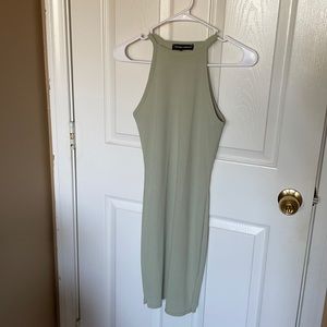 Carli Bybel x Missguided green mini dress